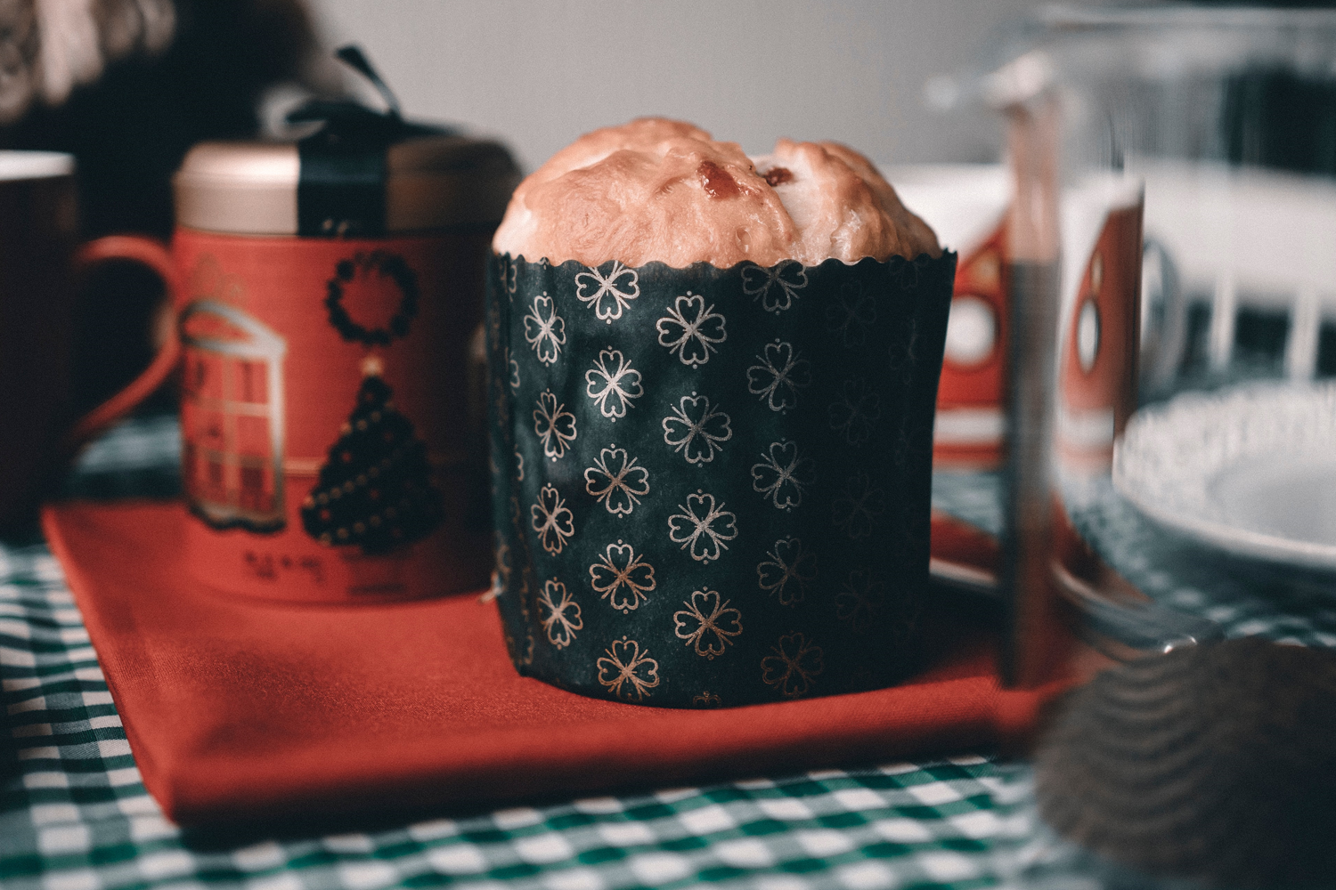 panetone panettone bolo frutas presente