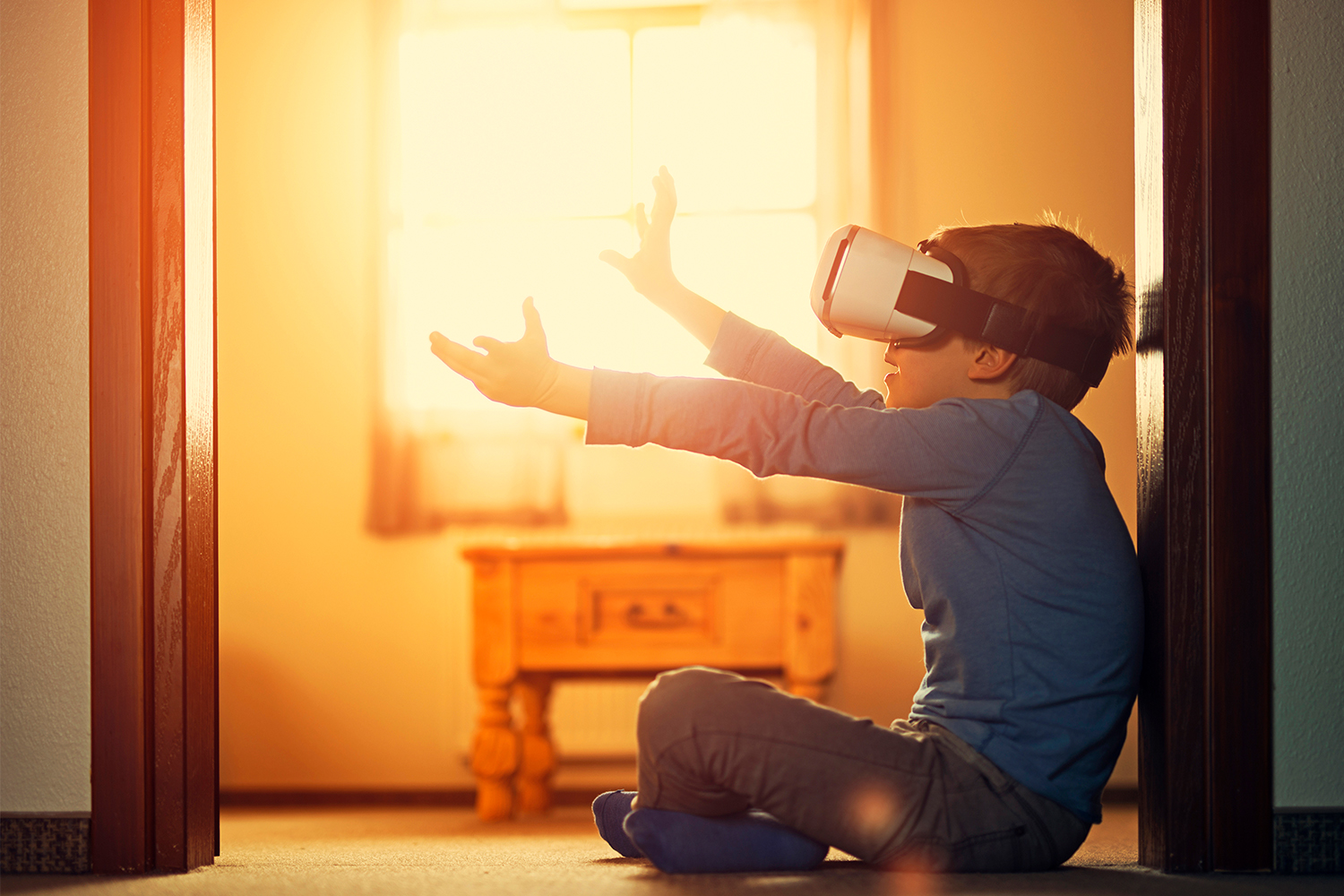 niño realidad virtual