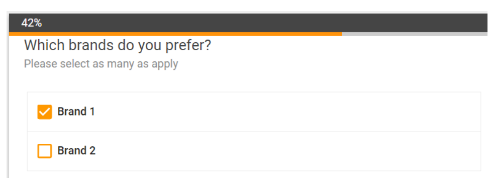 checkbox survey question