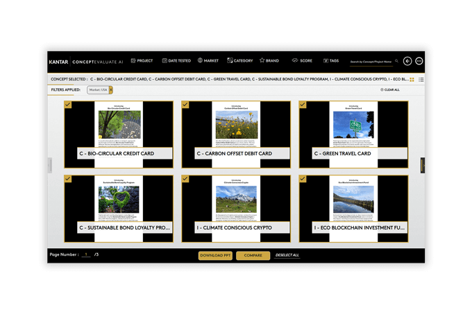 AI-powered concept testing projects