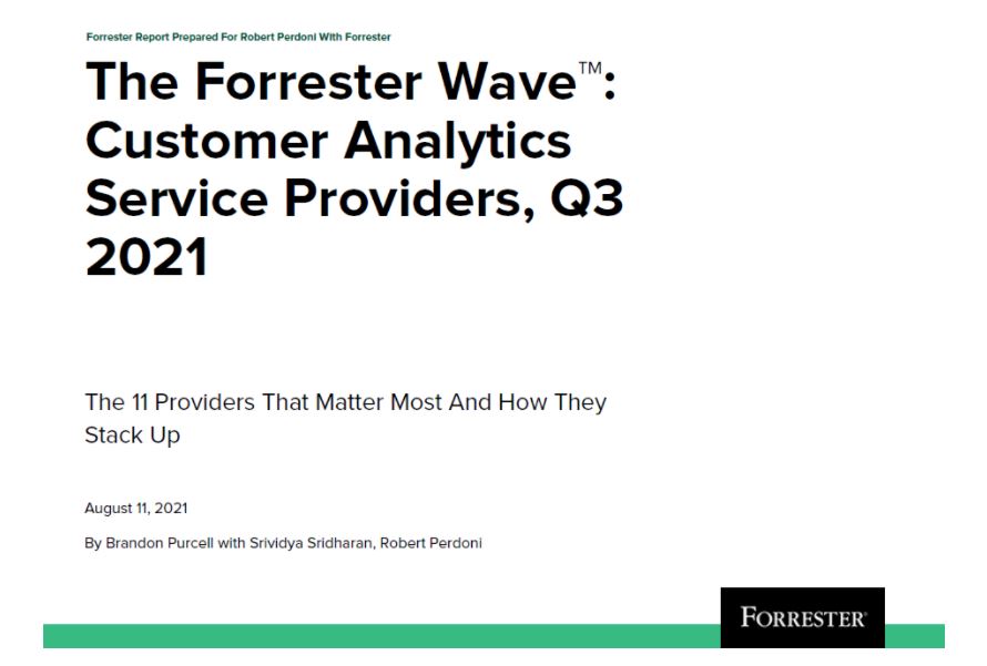 Customer Analytic service provider